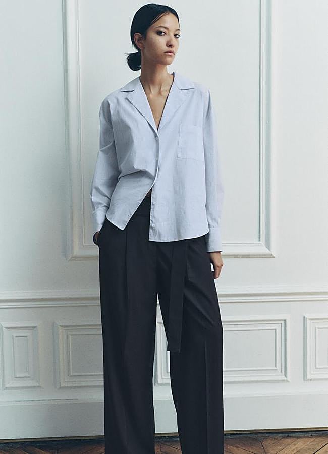 Imagen - Camisa con estampado de rayas de Zara.