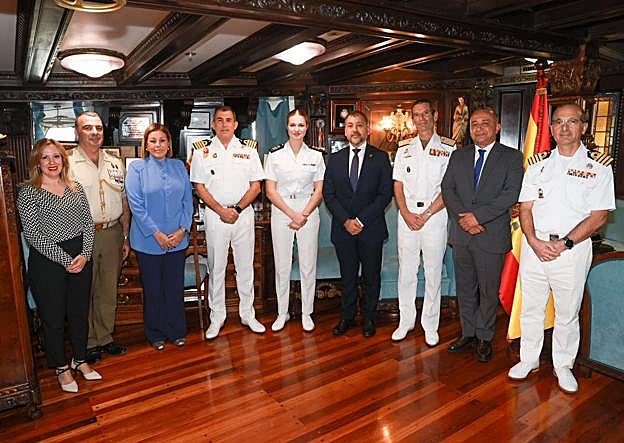 La princesa Leonor en una de los actos de la agenda oficial.