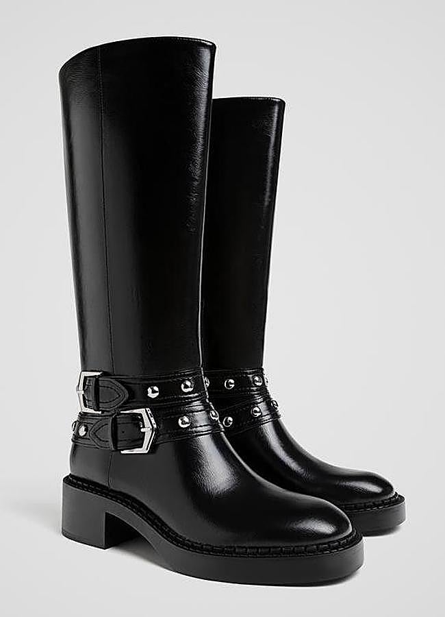 Imagen - Botas moteras planas altas