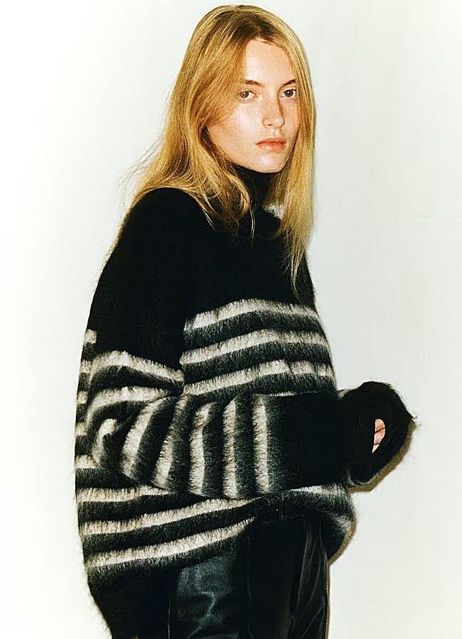 Imagen - Jersey de mohair con estampado de rayas