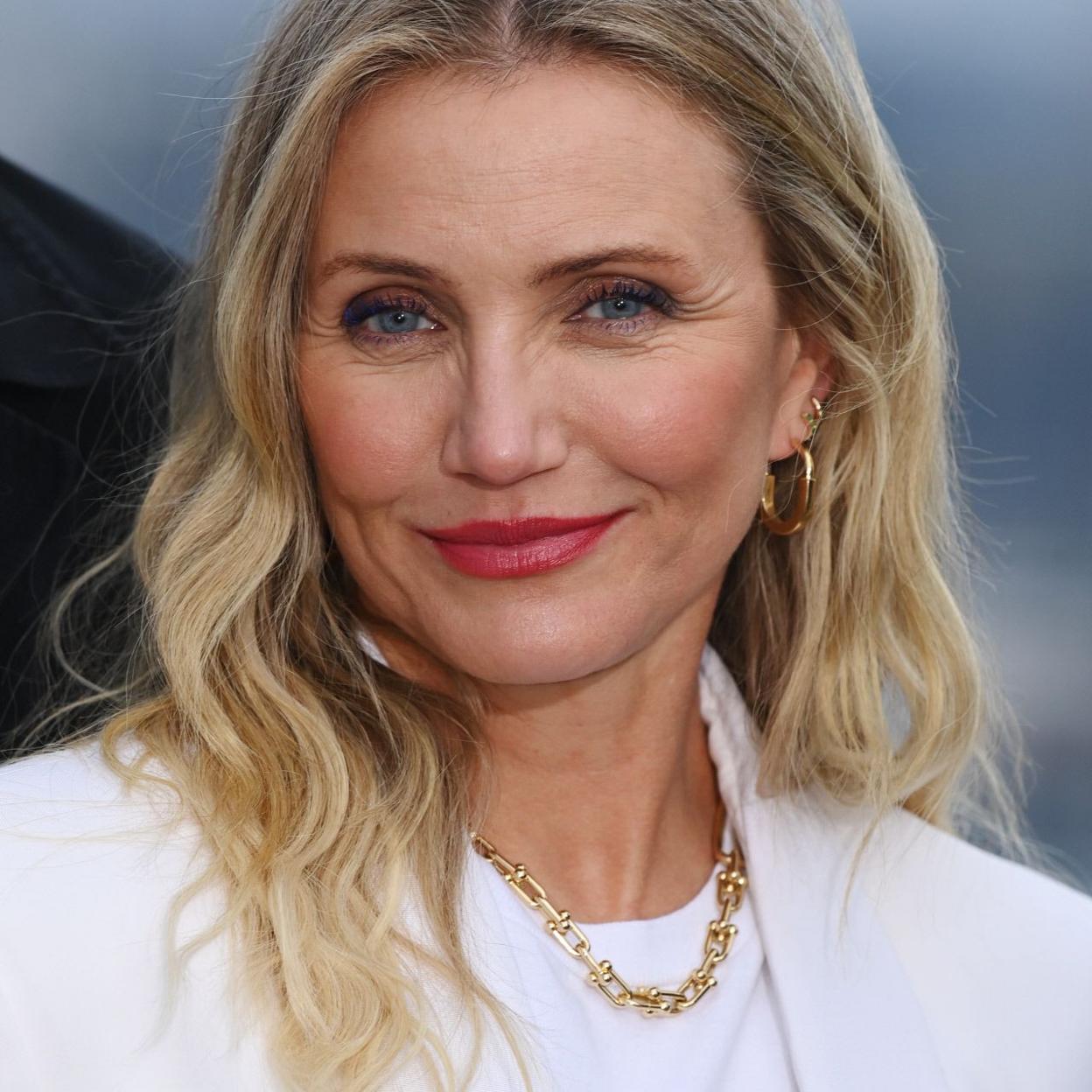 Cameron Diaz con piel madura a los 50 años