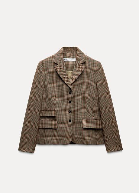 Imagen - Americana con estampado de cuadros de Zara (89,95 euros)