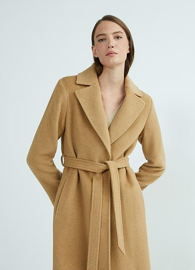 Imagen - Abrigo camel largo con cinturón