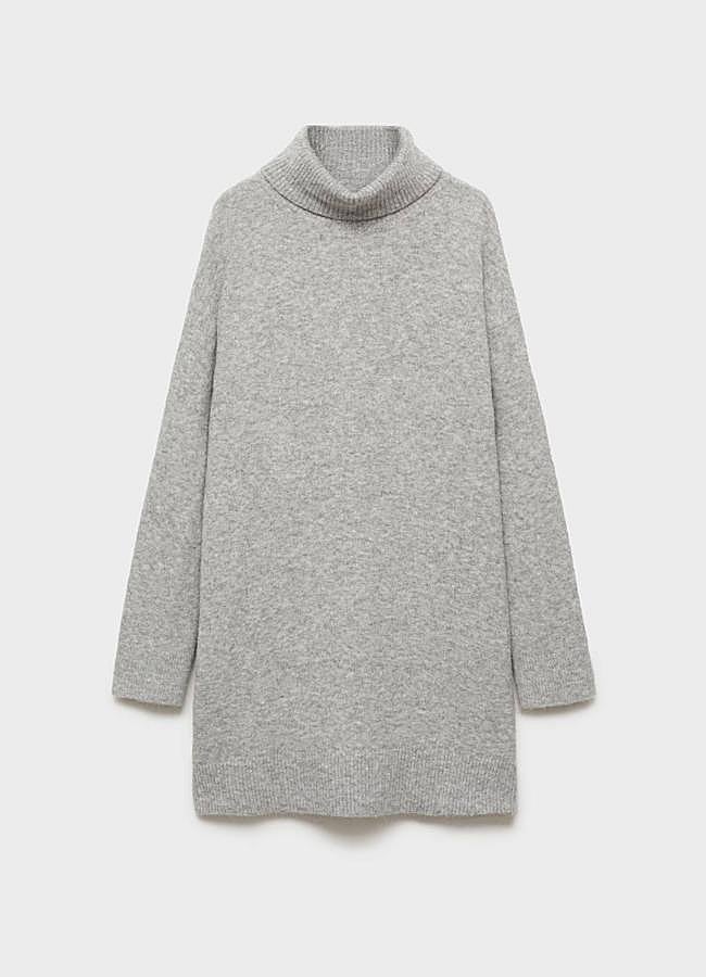 Imagen - Vestido corto punto cuello vuelto de Mango (29,99€)