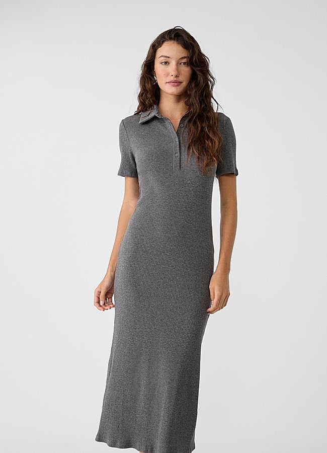 Imagen - Vestido polo de punto midi