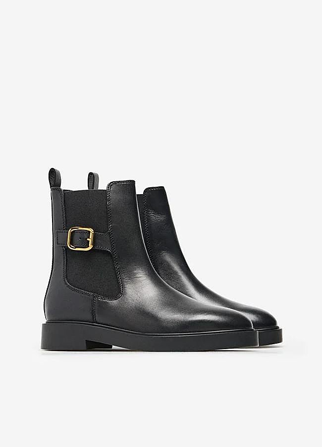 Imagen - Botines chelsea de piel con suela plana