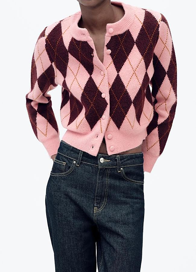 Imagen - Cárdigan con estampado de rombos