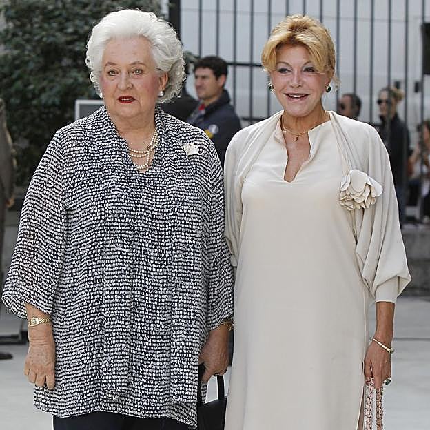 Tita Cervera y Pilar de Borbón fueron amigas hasta la muerte de la infanta en 2020. 