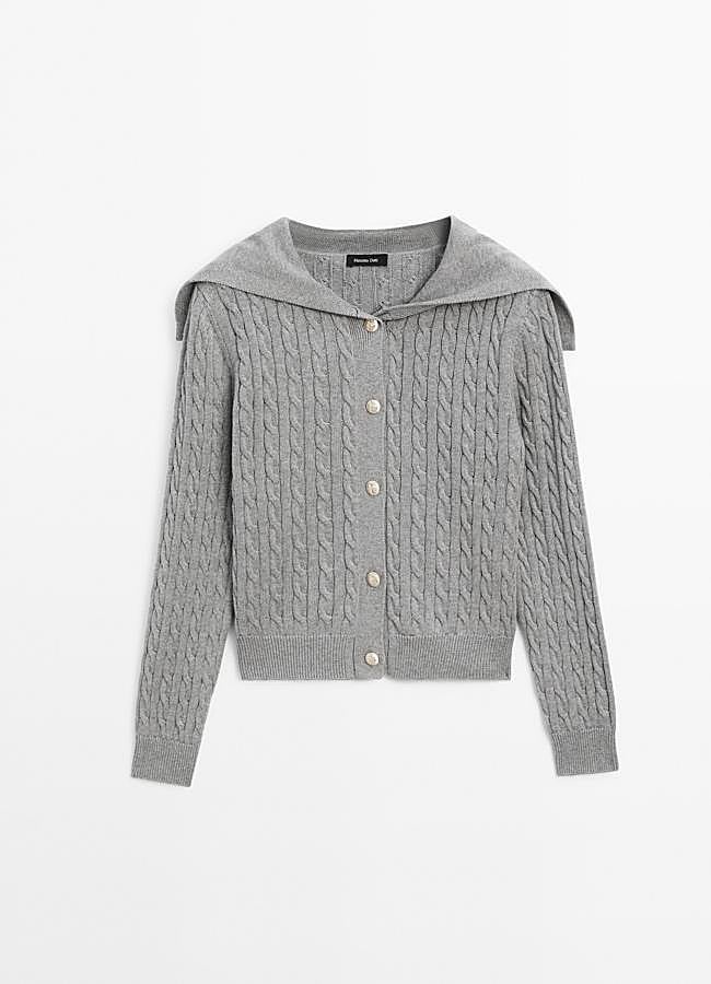 Imagen - Cárdigan gris de Massimo Dutti, 59,95 euros.