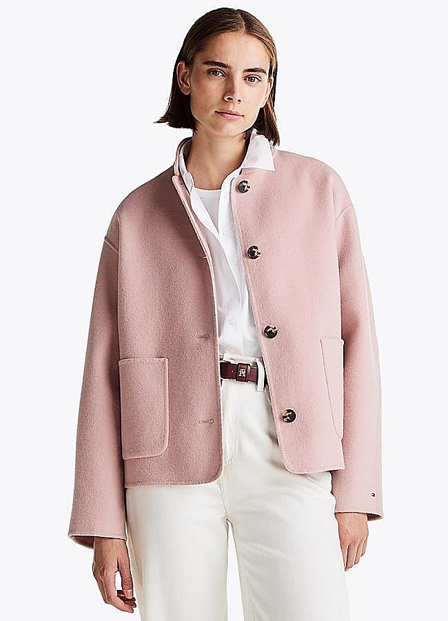 Imagen - Chaqueta de lana con cuello estilo béisbol de Tommy Hilfiger (299,90 euros).