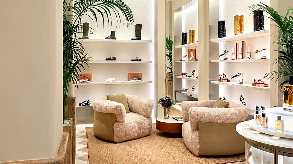 Interior de la nueva tienda de Fendi en la calle Ortega y Gasset de Madrid.