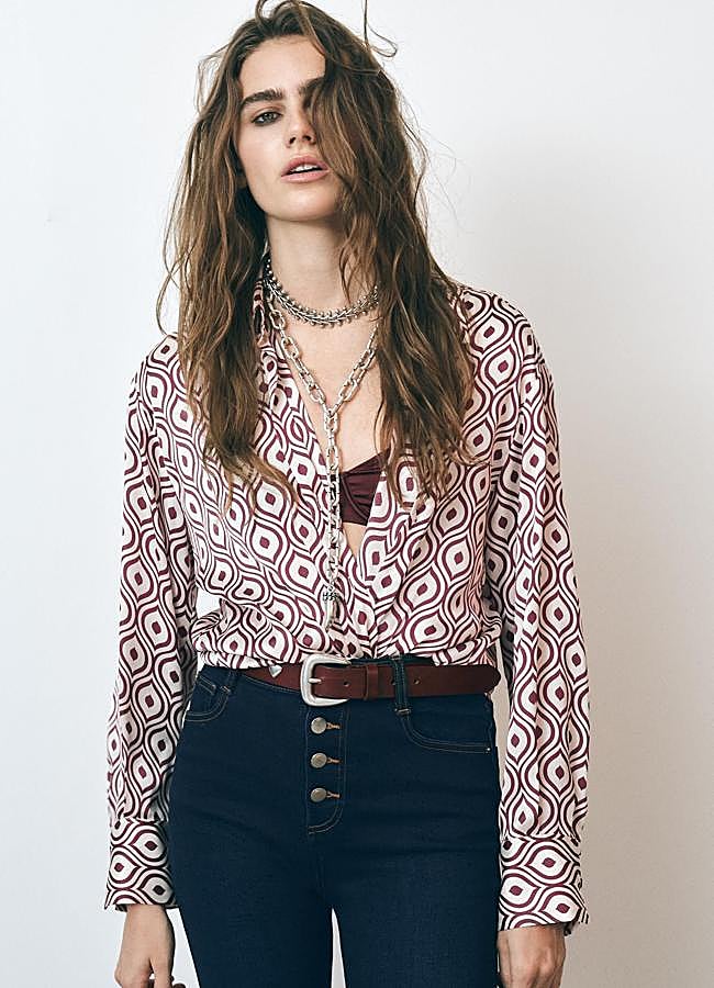 Imagen - Blusa con estampado geométrico boho