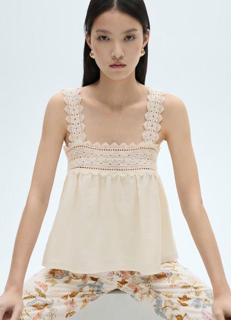 Imagen - Top blanco de Mango (27,99 euros)
