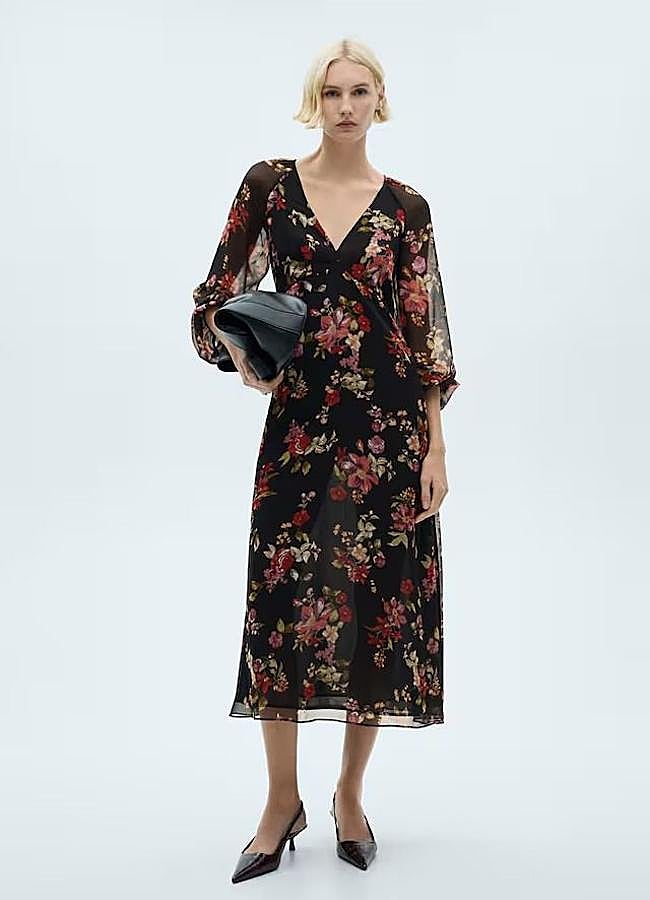 Imagen - Vestido floral print midi