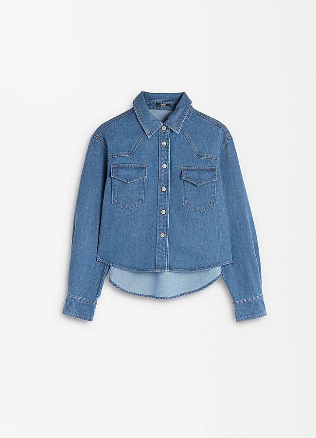 Imagen - Camisa cropped en denim de Parfois.