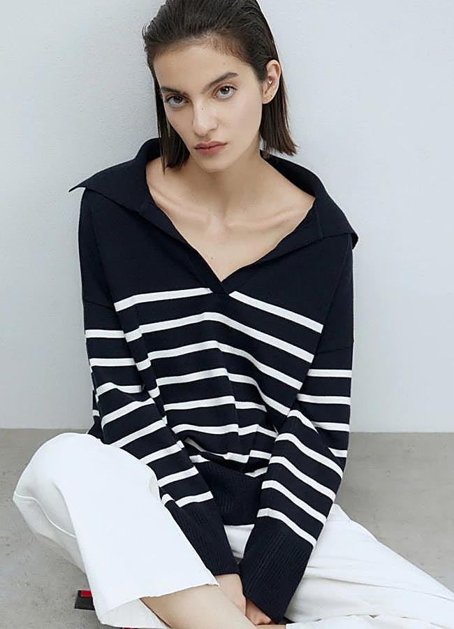 Imagen - Camiseta de rayas estilo polo