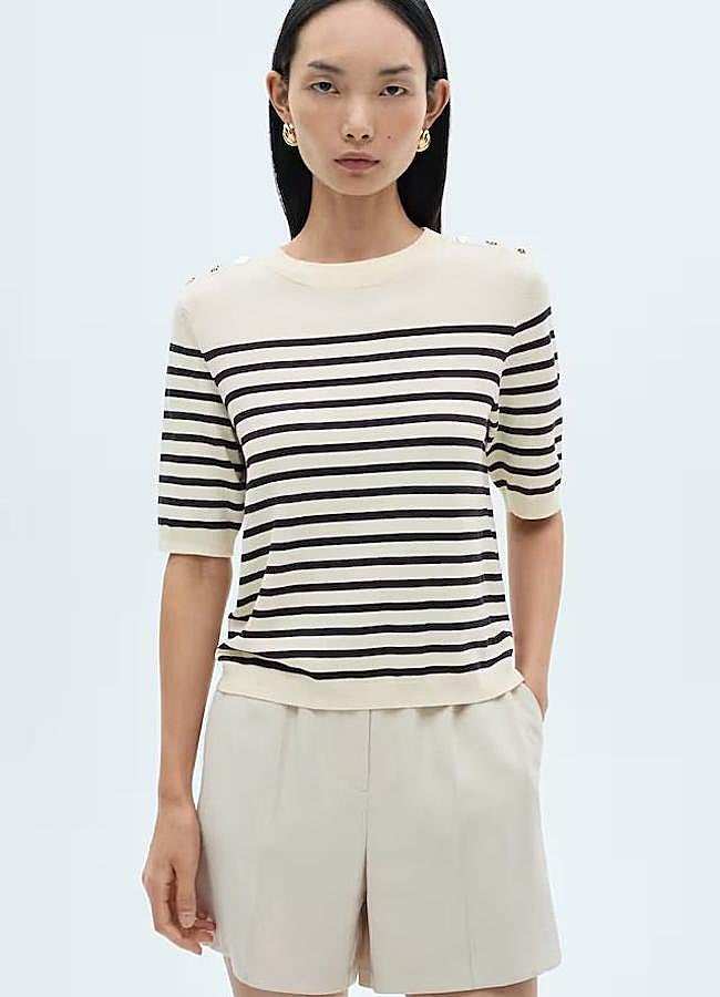 Imagen - Camiseta de rayas con manga corta