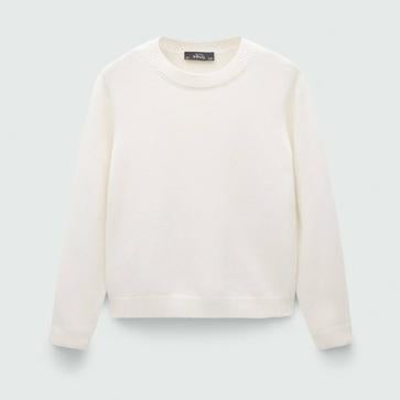 Imagen secundaria 1 - Blazer cuadro mezcla lana ZW Collection de Zara (49,99€)/ Jersey lana cuello redondo de Mango (22,99€)/ Pantalón fluido con pinzar de Parfois (39,99€)