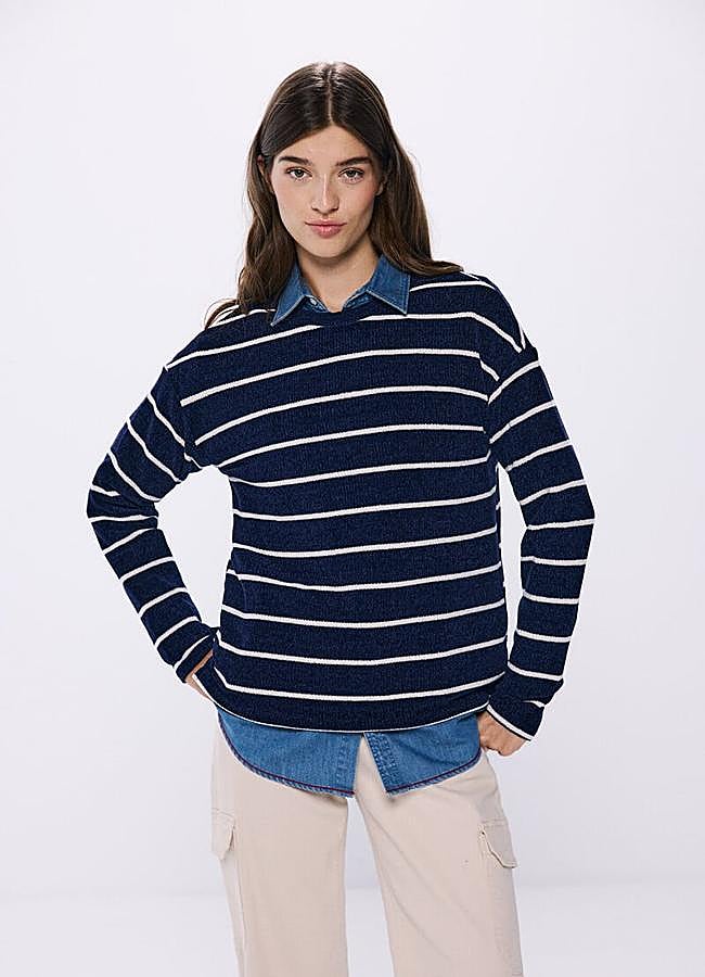 Imagen - Camiseta de rayas en chenilla de Springfield (7,99 euros):