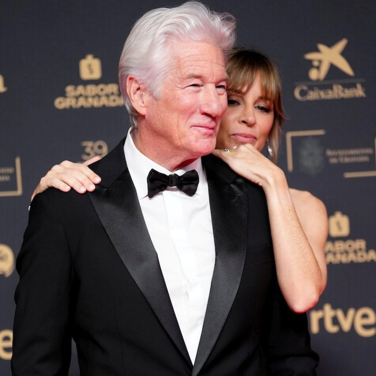 Richard Gere y Alejandra Silva, en la última edición de los Goya 