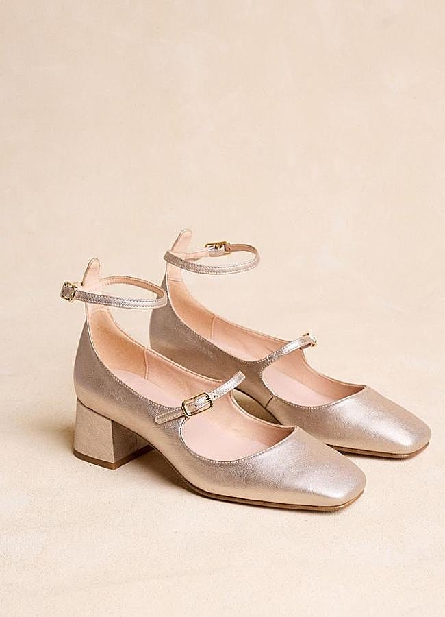 Imagen - Zapatos de tacón cómodo efecto metalizado