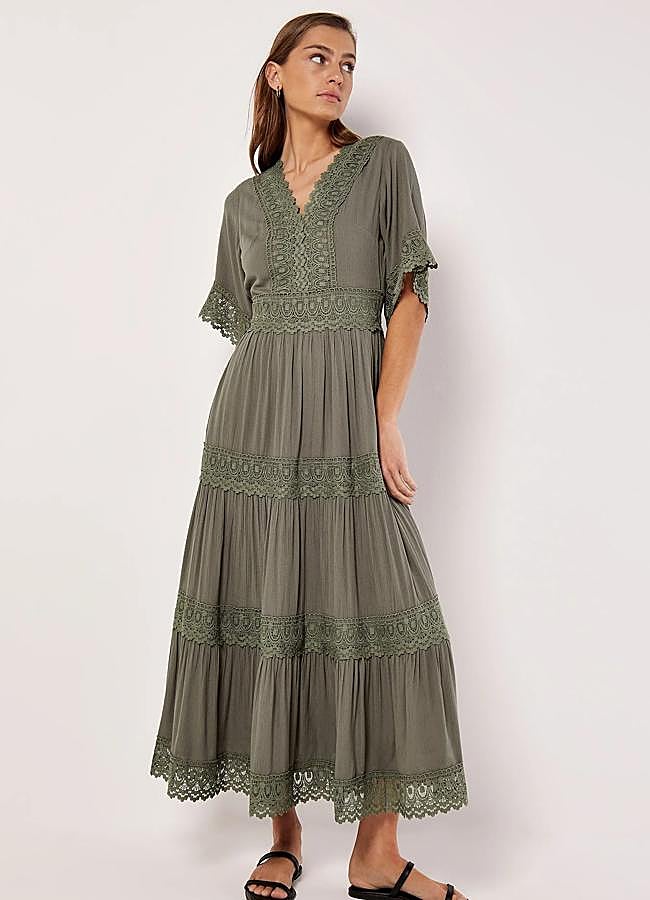 Imagen - Vestido verde boho de Apricot, 95,95 euros.