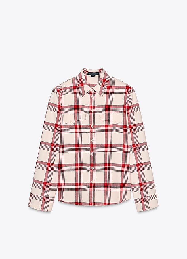 Imagen - Camisa con estampado de cuadros de Zara.