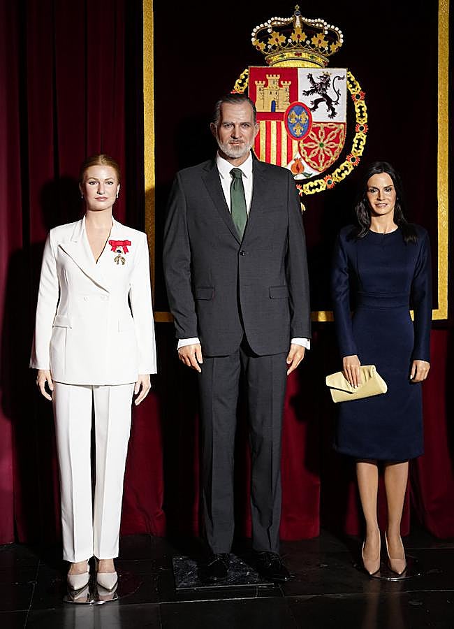 Imagen - Leonor, junto a los reyes en el Museo de Cera de Madrid. (Limited Pictures)