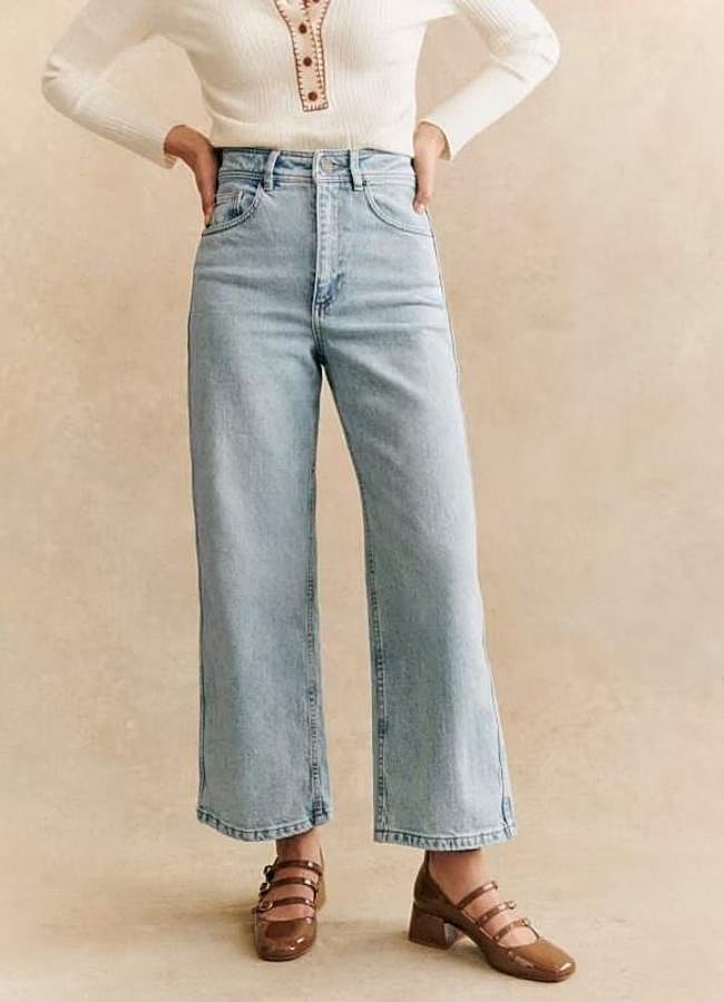 Imagen - Vaqueros culotte efecto lavado