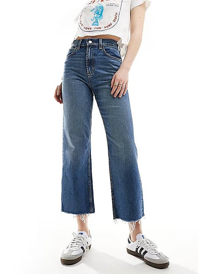 Imagen - Vaqueros culotte desflecados