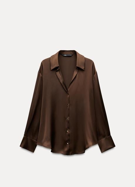Imagen - Blusa marrón Zara (19,95 euros)