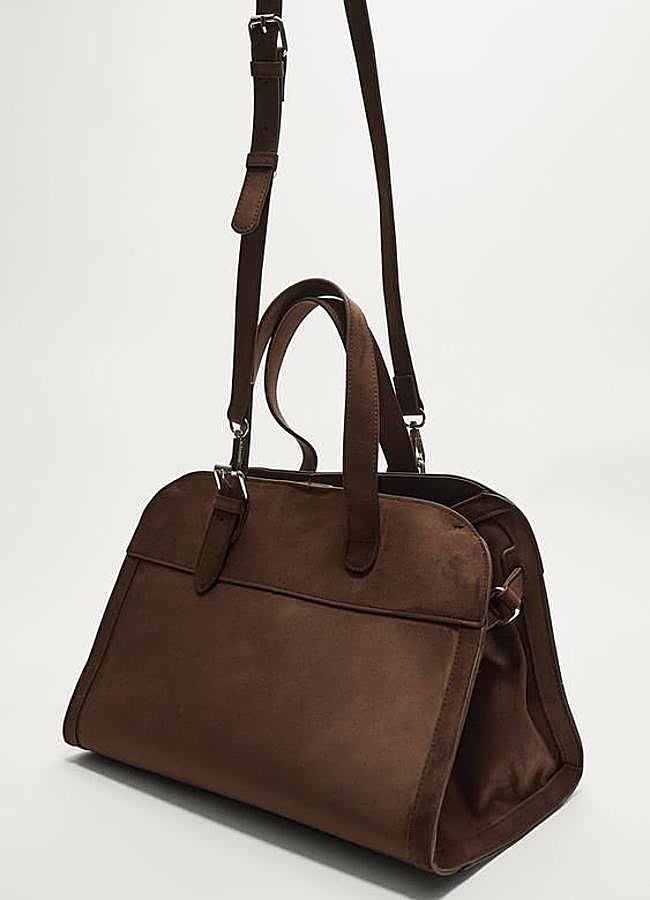 Imagen - Bolso de ante tipo tote en marrón chocolate