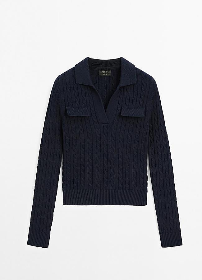 Imagen - Jersey trenzado de Massimo Dutti, 59,95 euros.