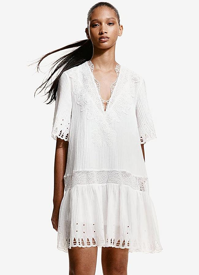 Imagen - Vestido bordado estilo boho chic