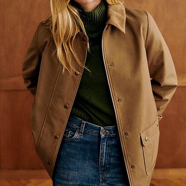 Imagen principal - Abrigo Héctor de Sézane, gabardina de Triana by C y set Glow Up de Lululemon.