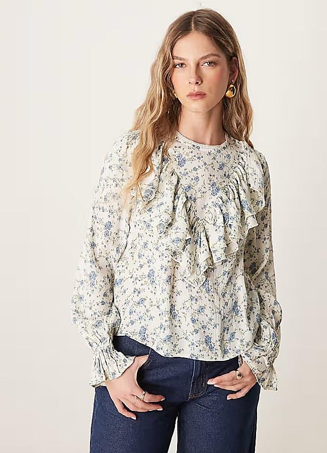 Imagen - Blusa de volantes con floral print