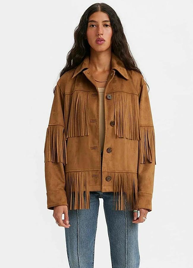 Imagen - Chaqueta de flecos camisera