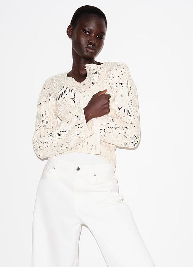 Imagen - Cárdigan de punto crochet