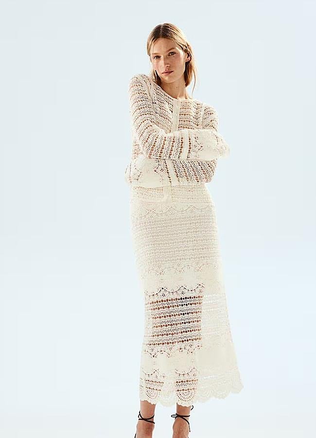Imagen - Falda midi de crochet