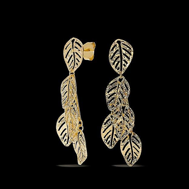 Pendiente oro 18 quilates (375€)