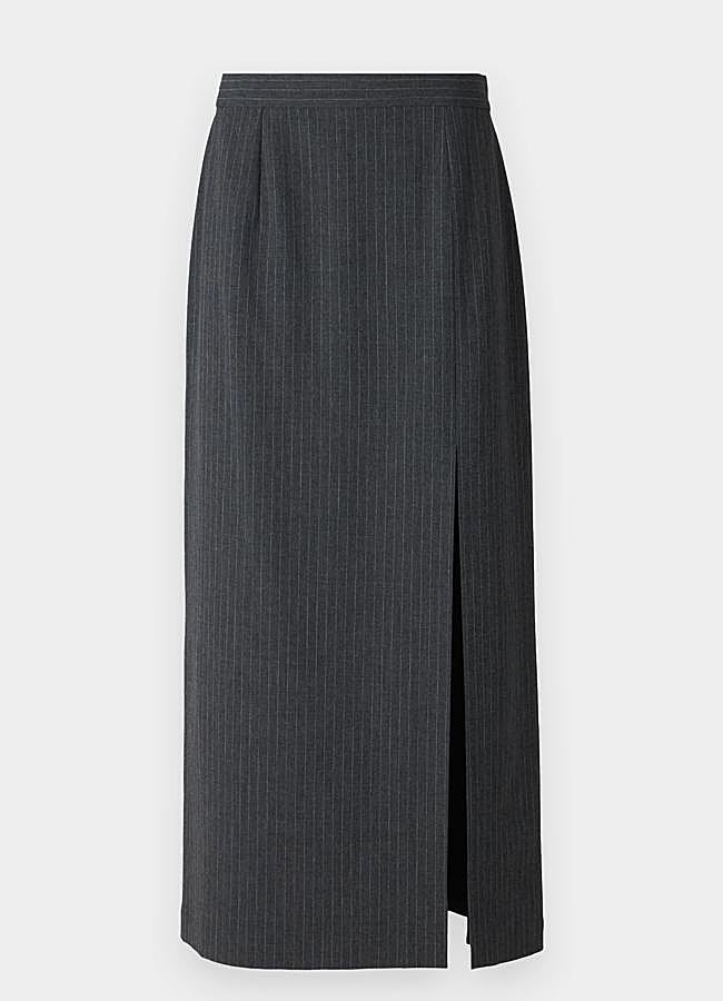 Imagen - Falda columna con abertura lateral en gris marengo de Marella, 86,85 euros.