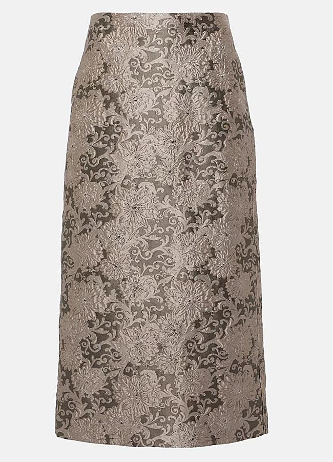 Imagen - Falda columna estampada en jacquard de Max Mara, 179 euros.