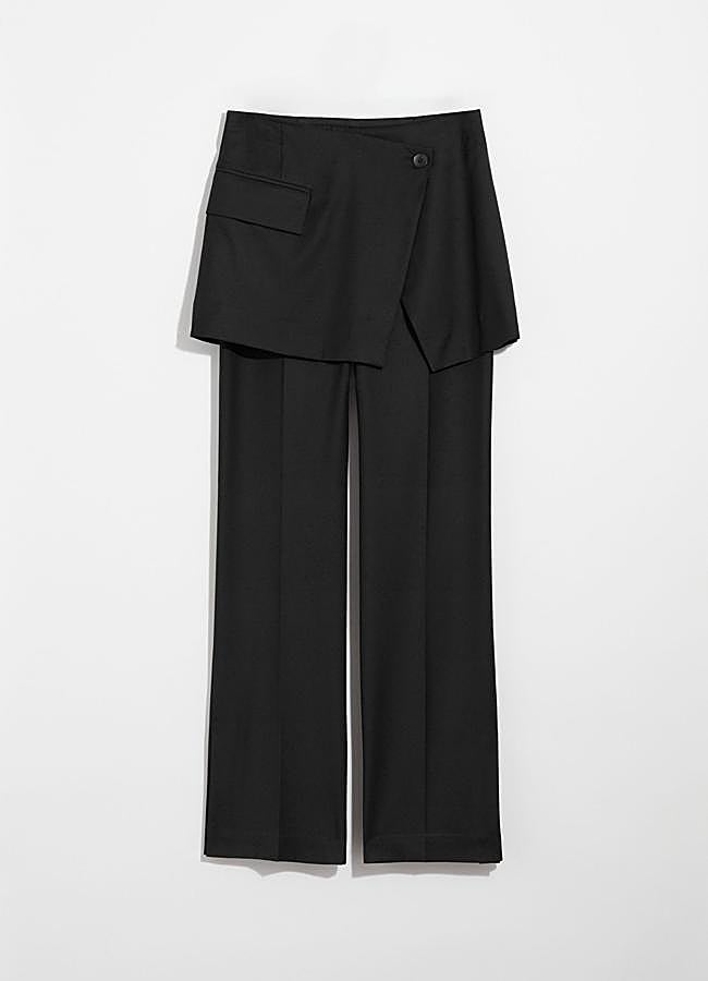 Imagen - Falda pantalón (versión XL) negra de &Other Stories, 65 euros.