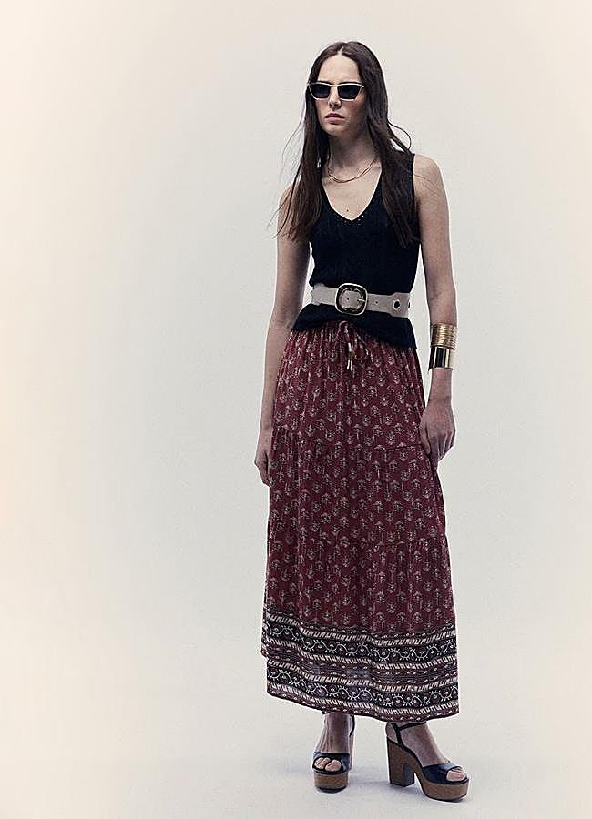 Imagen - Falda larga estampada estilo boho chic