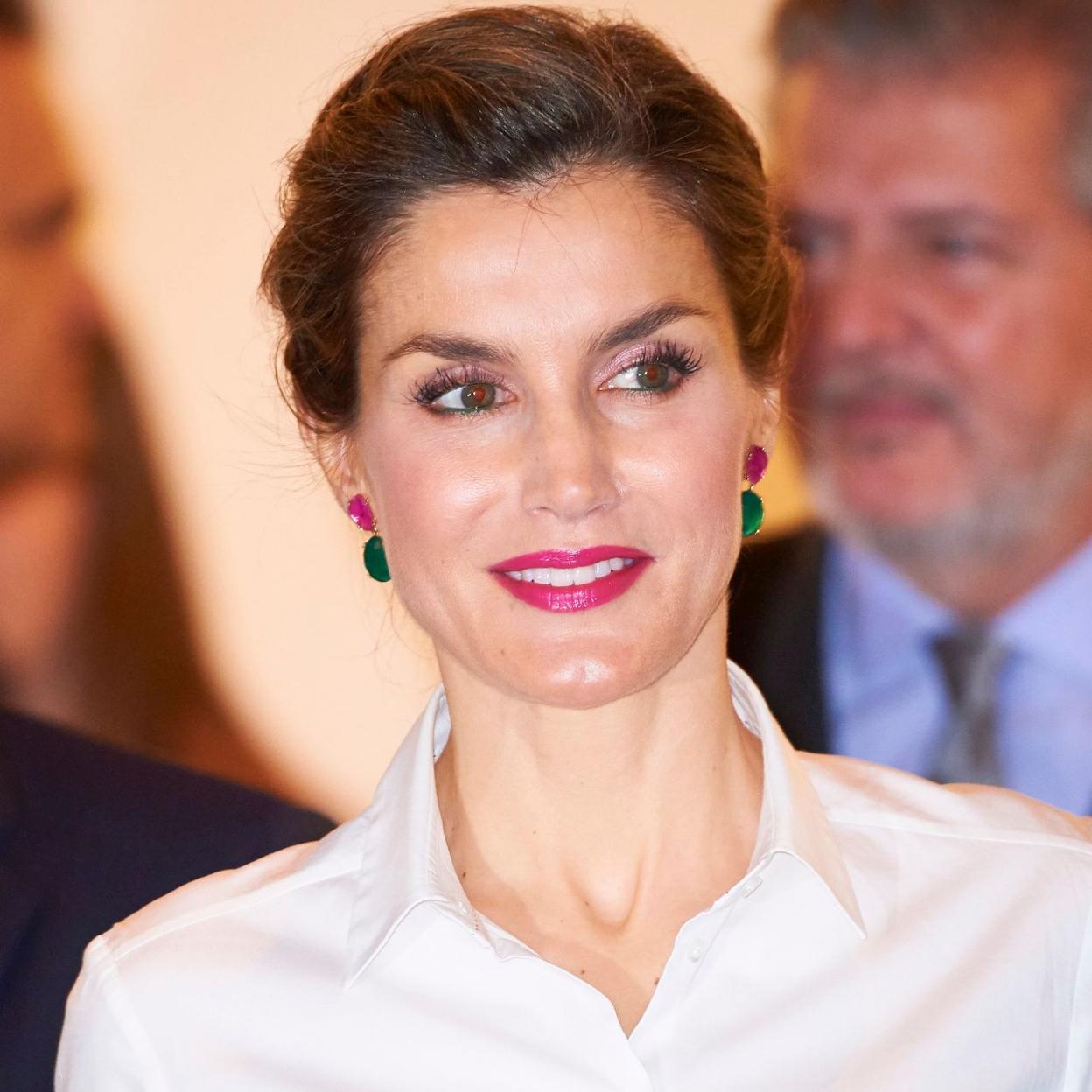 La reina Letizia con un maquillaje diferente en 2016.