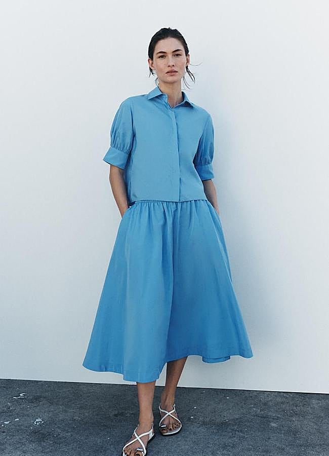 Imagen - Falda de vuelo con volumen azul