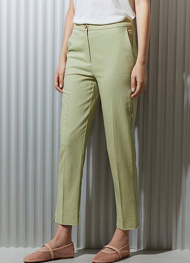 Imagen - Pantalón de mujer con lino bolsillo frances (29,99€ en El Corte Inglés)