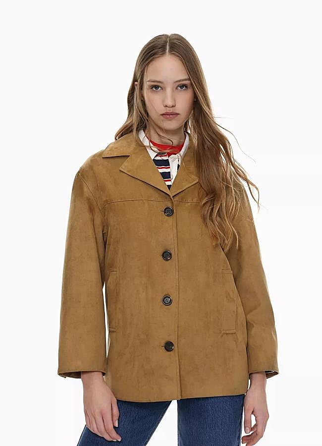 Imagen - Chaqueta de ante en marrón de Lefties (29,99 euros).