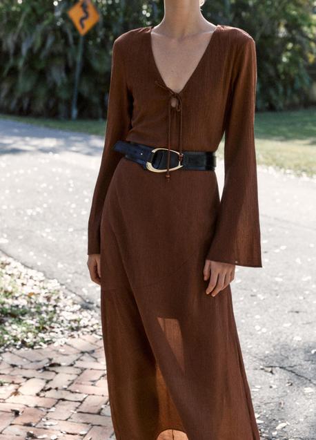 Imagen - Vestido marrón de Zara (39,99 euros)