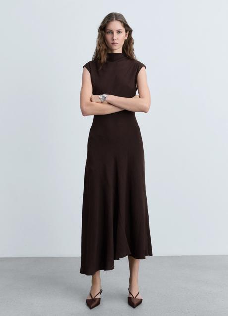 Imagen - Vestido marrón de Mango (59,99 euros)